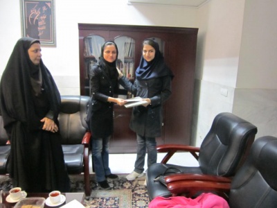 جلسه تقدیر از سارا سادات خادم الشریعه