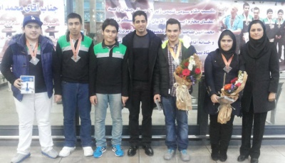 تیم ایران در المپیاد جهانی زیر 16 سال سوم شد- تصاویر بازگشت تیم ملی