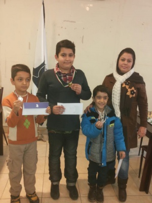 نفرات برتر مسابقه پایان ترم مدرسه هیات شطرنج استان تهران