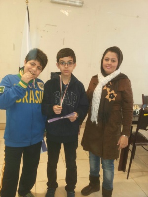 نفرات برتر مسابقه پایان ترم مدرسه هیات شطرنج استان تهران