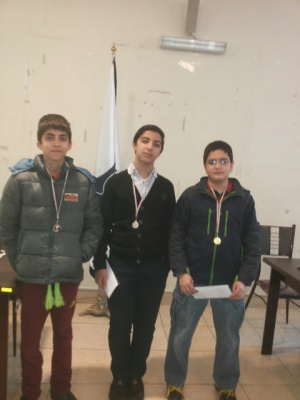 نفرات برتر مسابقه پایان ترم مدرسه هیات شطرنج استان تهران