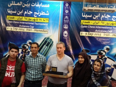 کورنیف قهرمان مسابقات بین المللی شطرنج ابن سینا همدان شد